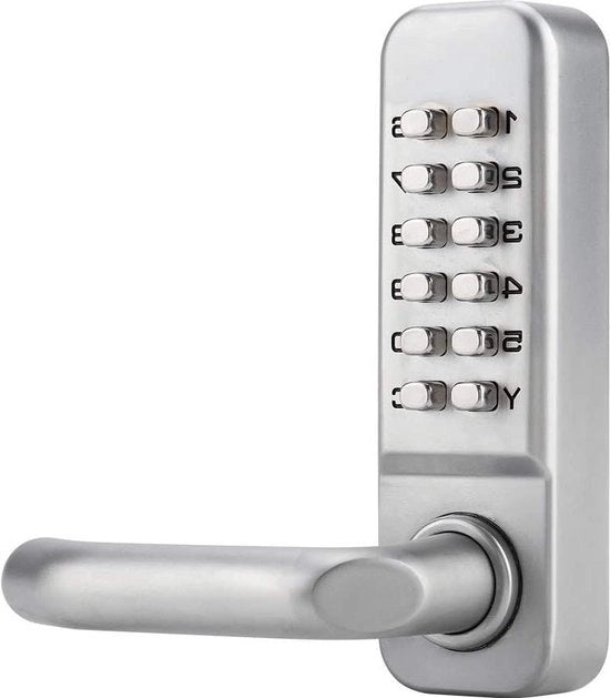Blocco di sicurezza meccanico 1-11 codice numerico a prova d'acqua Combina camera e protezione password - Blocco di sicurezza senza chiave - Porta in legno.