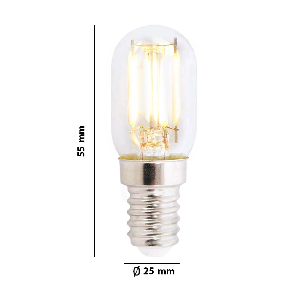 Lampadina per Frigoriferi a Filamento LED E14 T22 1.5W Trasparente Nedis