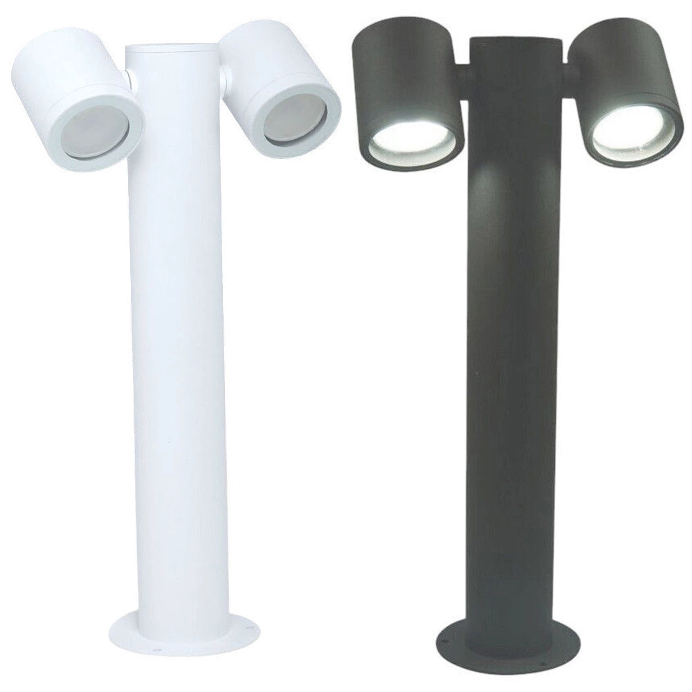Trade Shop - Lampione Giardino Moderno Con Diffusori Orientabili Lampada Attaco Gu10 Ip44 539pb-b440 -