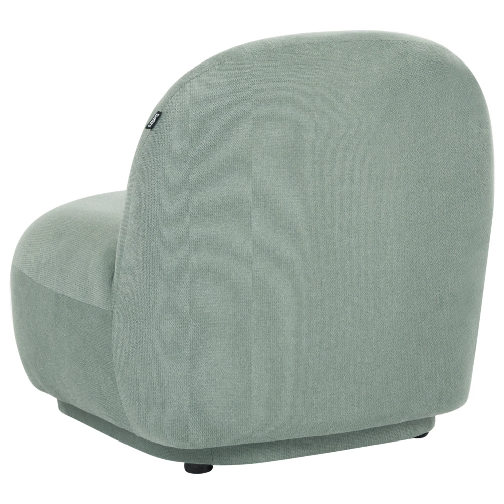 Set divano a 4 posti con poltrone e divanetto a due posti, tessuto idrorepellente verde chiaro, design contemporaneo retrò, schienale basso, salotto moderno e minimalista