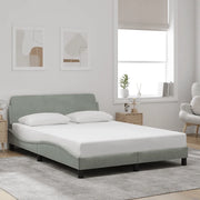 Giroletto Dover Grigio Chiaro 140x190 cm Velluto 373172