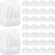 Koksmutsen per bambini 30 pezzi - Bianche mascherine da cucina per bambini - Koksmutsen da gettare - Mascherine da cucina respiranti - Leggere - 27,4x20,5 cm - Koksmutsen per bambini