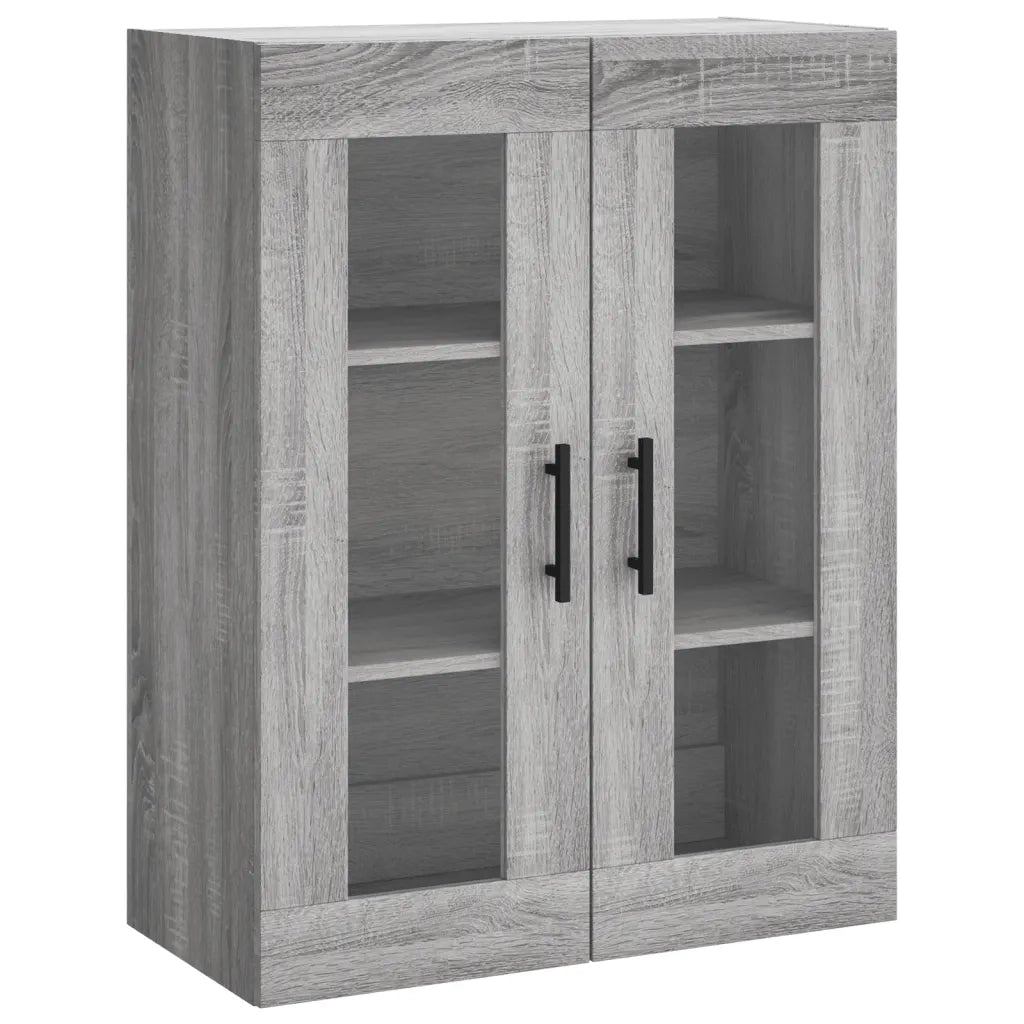 Credenza Grigio Sonoma 69,5x34x180 cm in Legno Multistrato 3198559