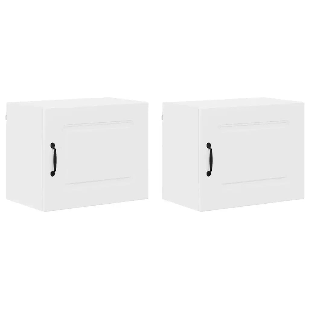 Mobile da cucina 2 pz-Set di 2 Armadio da cucina Bianco 50 x 31 x 40 cm Legno multistrato 122728