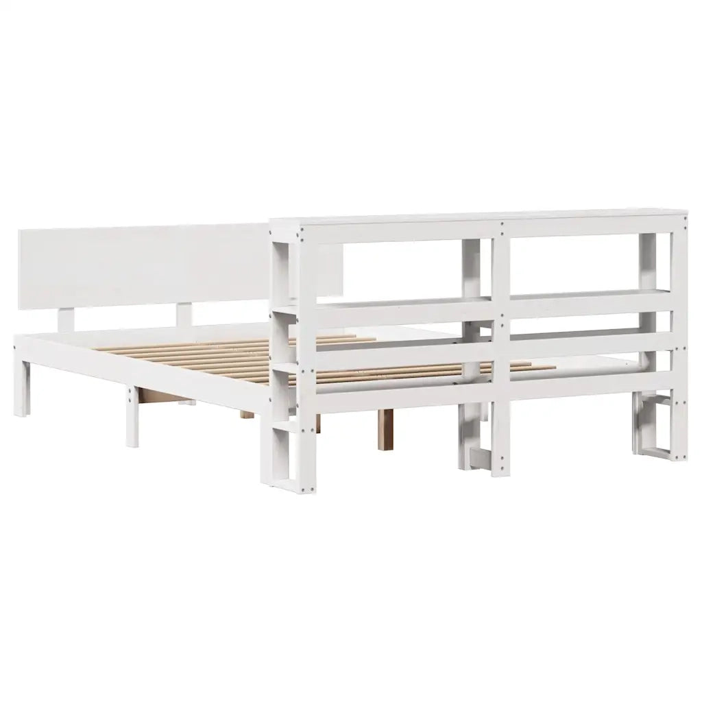 Giroletto con Testiera senza Materasso Bianco 140x190 cm