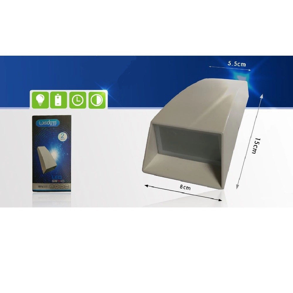 Trade Shop - Applique Led A Parete Con Doppia Emissione Luminosa 6w Luce 6500k 4000k Xc-9042 -