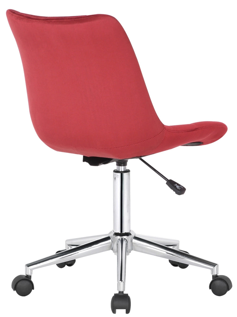 Sedia da ufficio Medford in velluto rosso