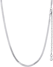 Catenella per serpenti in acciaio inossidabile - Unisex - Larghezza 3 mm 5 mm 9 mm - Regalo per Natale e San Valentino - Lunghezza regolabile 30-51 cm