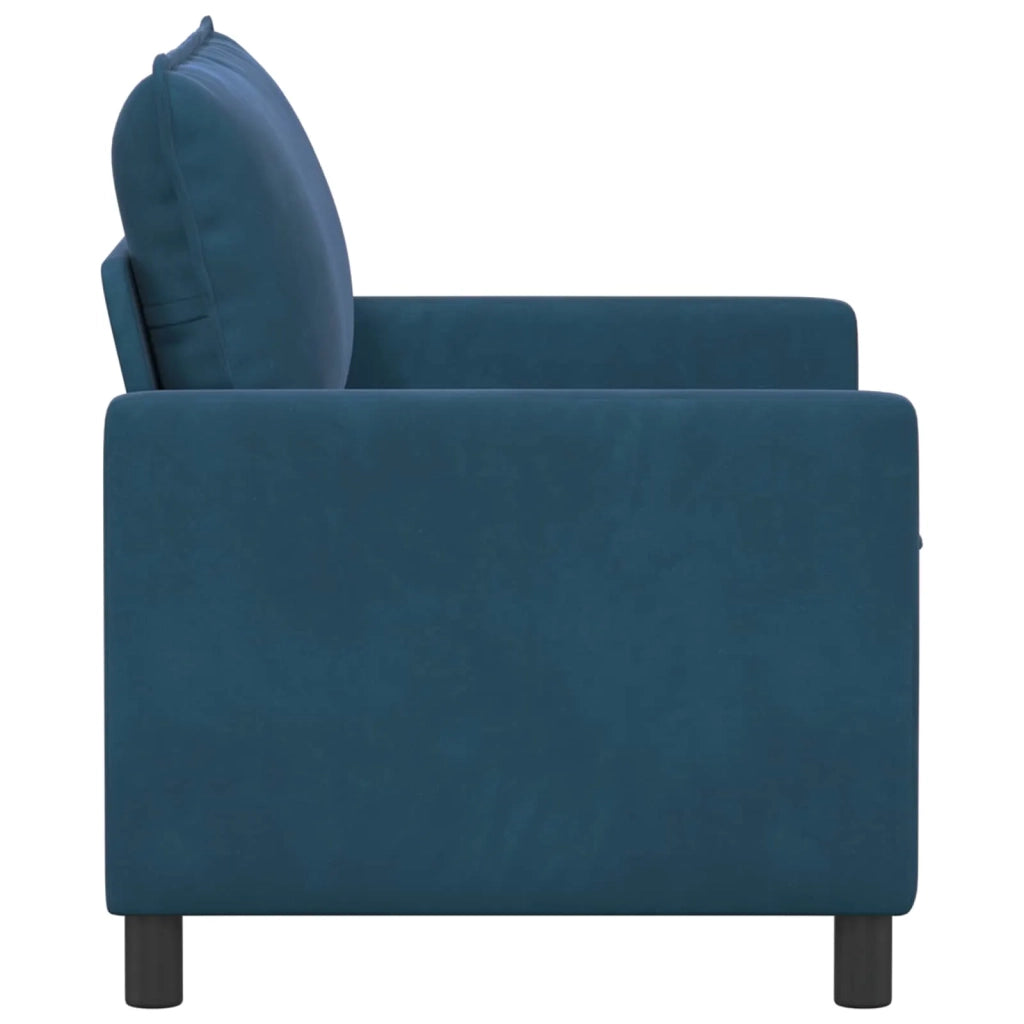 Divano Blu 126 x 81 x 87,5 cm Velluto 42028805