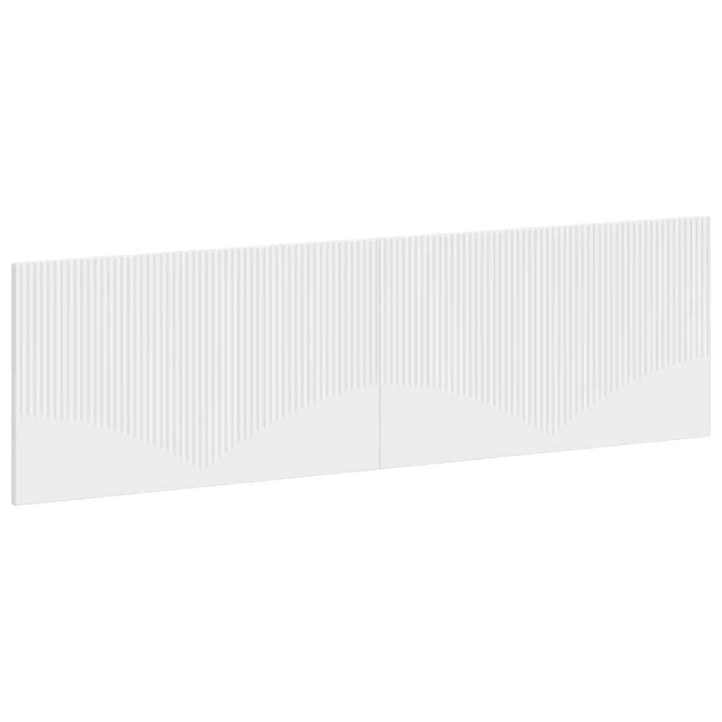Testiera da Muro HOORN Bianco Legno ingegnerizzato 897375