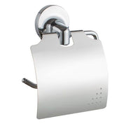 Trade Shop - Porta Rotolo Carta Igienica Con Copertura Fissaggio A Parete Arredo Bagno 79809 -