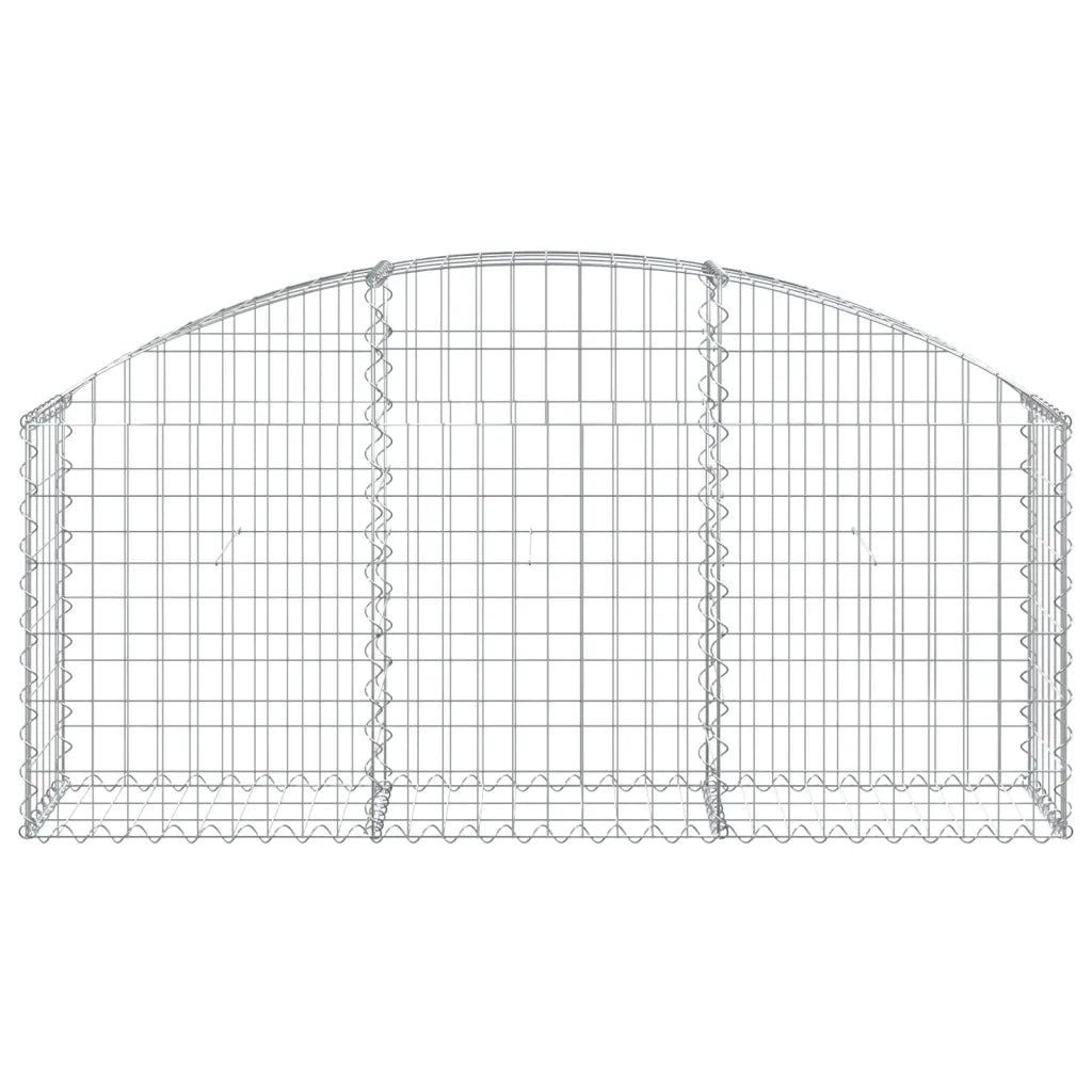 Cesto Gabbione ad Arco 150x30x60/80 cm Ferro Zincato