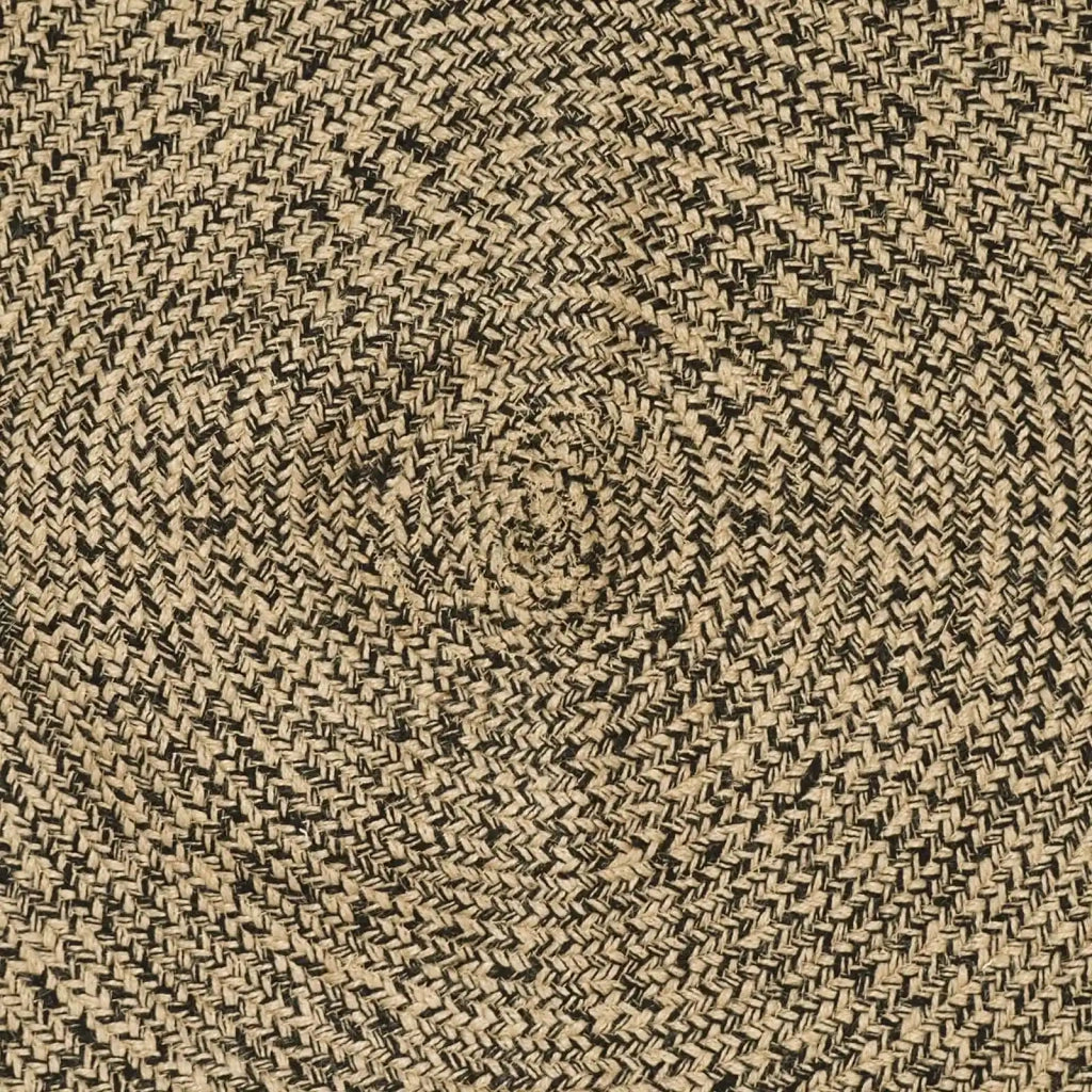 Tappeto Naturale e Nero 200 x 290 cm Juta 42010630