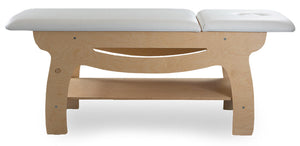Lettino da Massaggio Fisioterapia Fisso 2 Sezioni 190x70x78cm Benotti Mandurah Bianco