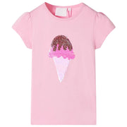 Maglietta da Bambina Fucsia 140cod mxl 93057