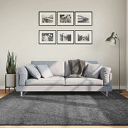 vidaXL Tappeto OVIEDO a Pelo Corto Antracite 200x200 cm
