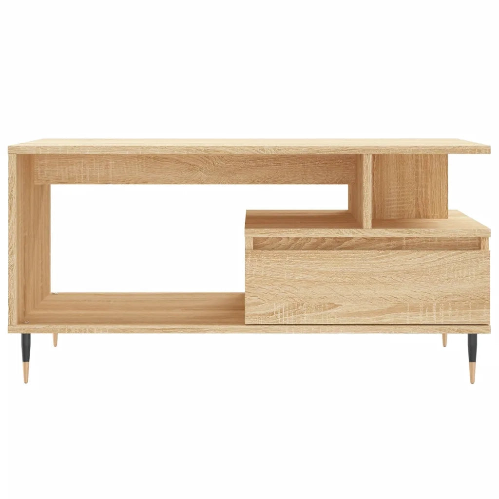 Tavolino da Salotto-Tavolino da soggiorno-Tavolo Rovere Sonoma 90x49x45 cm Legno Multistrato 612857