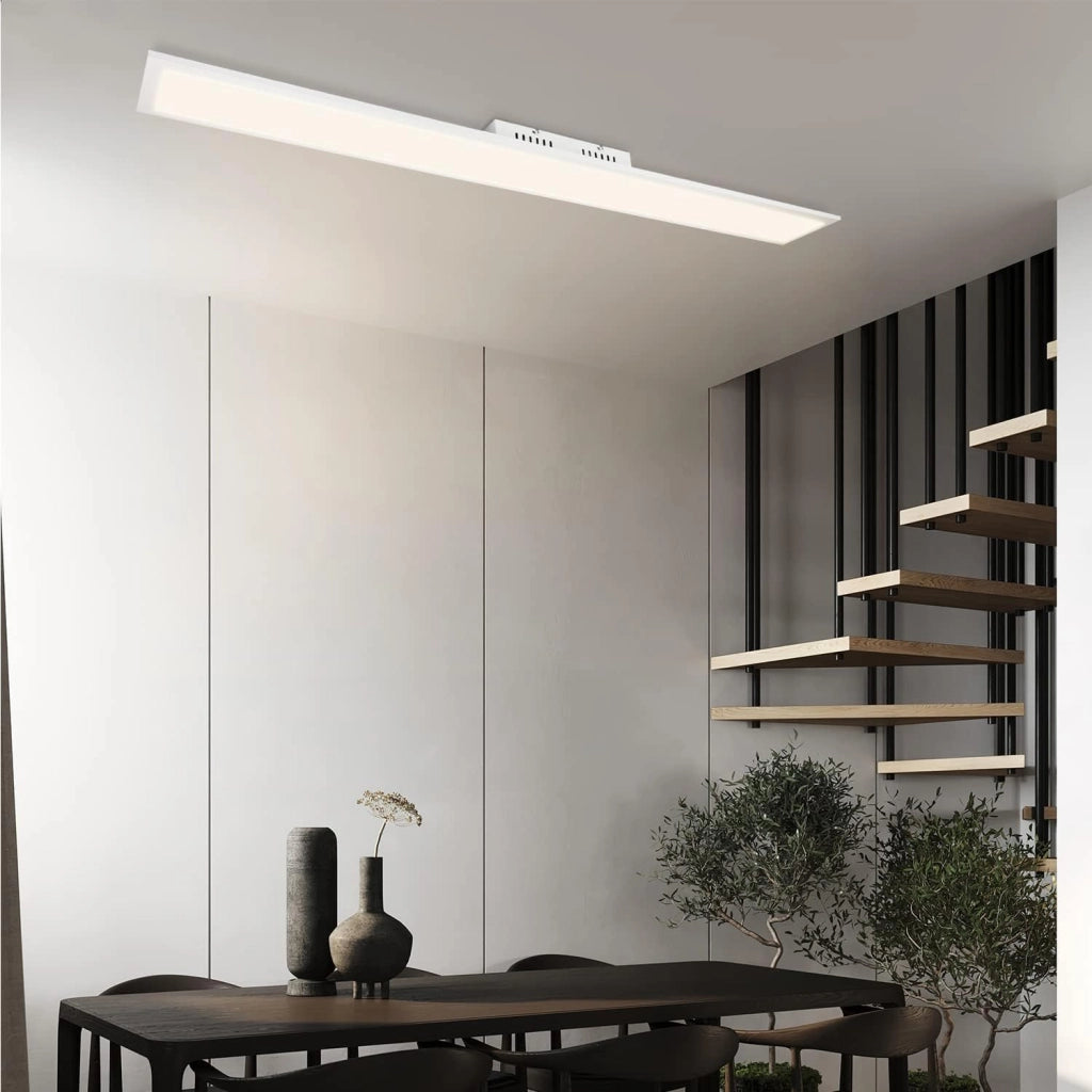 ZMH Lampada da soffitto plafoniera LED 42W bianca dimmerabile telecomando per soggiorno camera letto ufficio cucina
