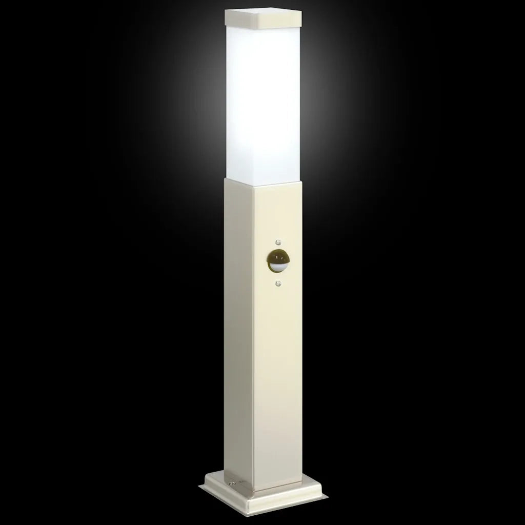 Lampada a paletto con sensore 50 cm Acciaio Inox IP44 4006053