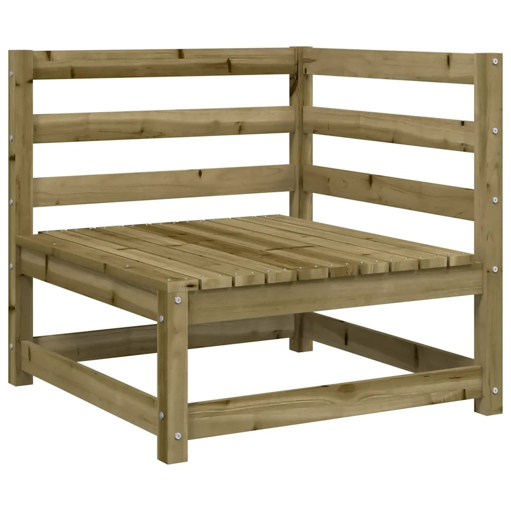 Divano Angolare da Giardino con Cuscini Legno Impregnato Pino 838068