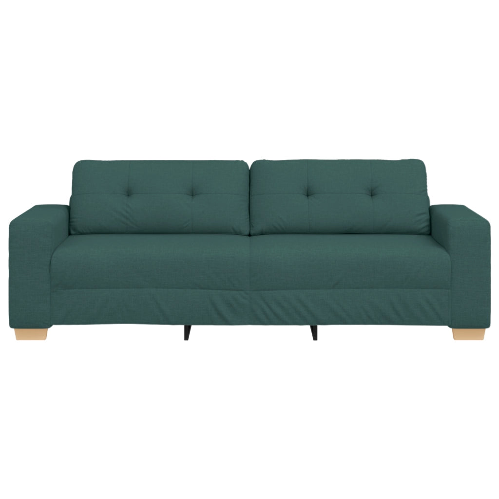 Divano a 3 posti  Verde scuro 180 cm in tessuto
