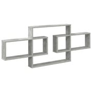 Scaffale da parete Grigio Cemento 130 x 10 x 50 cm 8012455