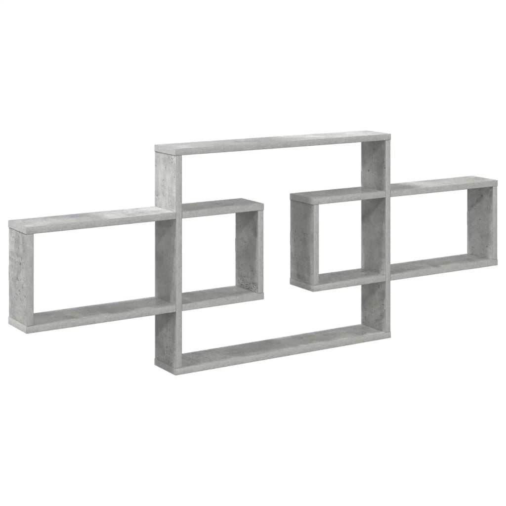 Scaffale da parete Grigio Cemento 130 x 10 x 50 cm 8012455
