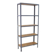 Scaffale in metallo Simon Rack senza viti colore grigio/osb 5 ripiani 1800x800x300 mm Made in Spain