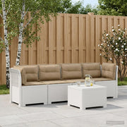 Divano da Giardino a 4 Posti con Cuscini in Stile Rattan PP 3443880