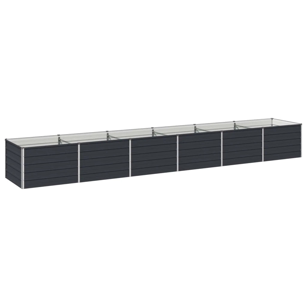 Letto rialzato da giardino Antracite 480 x 80 x 55 cm 8006444