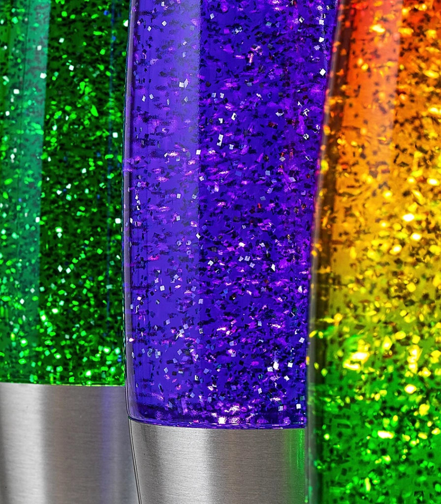 Lampada lava Rabalux Glitter2 verde LED 25W argento