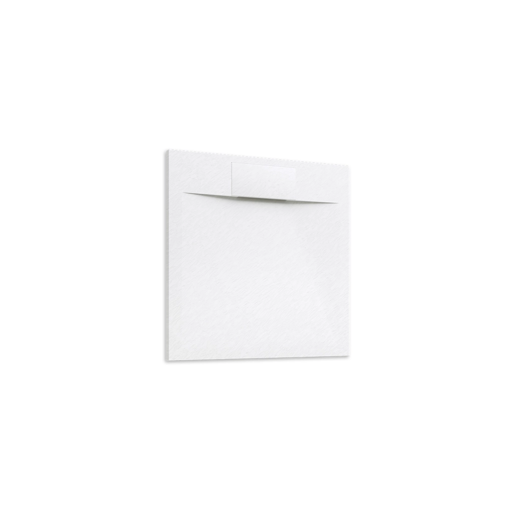 Piatto doccia 80x80 effetto pietra colore bianco | Cosmos