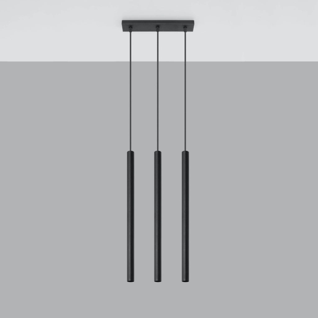 Lampadario Velino 3 luci nero G9 Pure Lume PU.0470