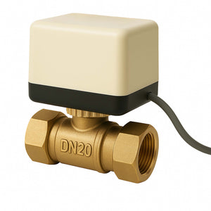 Valvola di zona motorizzata a due vie serie DQ220 220VAC DN20 26.9 mm (3/4")