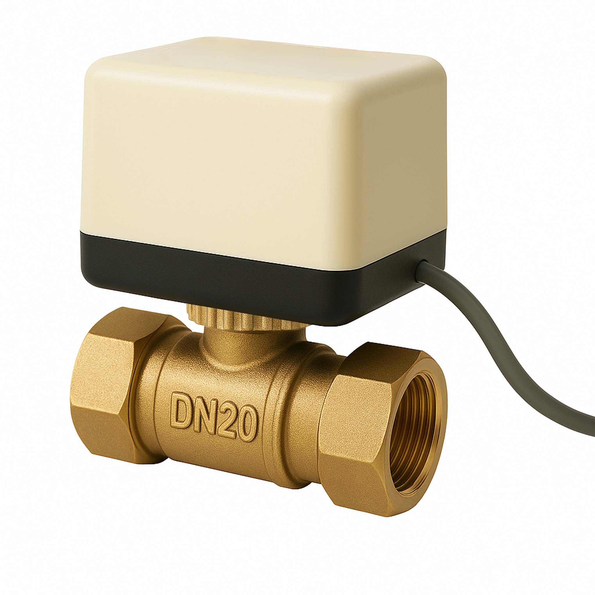 Valvola di zona motorizzata a due vie serie DQ220 220VAC DN20 26.9 mm (3/4")