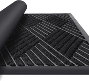 Mat di sicurezza per porte per dentro e per fuori - Tappetino in gomma impermeabile 60 x 90 cm - Mat per la porta d'ingresso contro la sporcizia e la melma