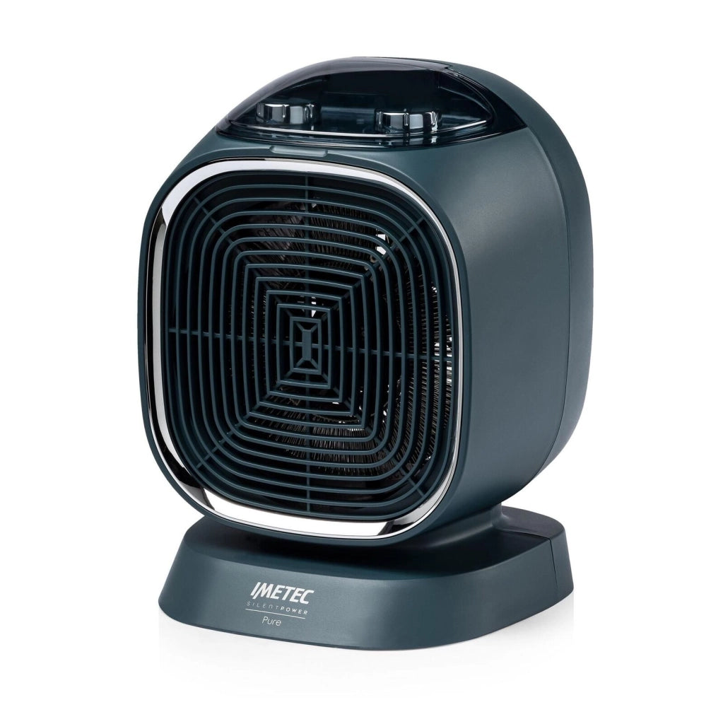 Imetec Silent Power Pure, Termoventilatore silenzioso con ionizzatore e timer di autospegnimento, Stufetta Elettrica, 2100 W, funzione antigelo, temperatura regolabile, 4 funzioni