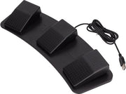 Pedale USB tripla per giochi - Design ergonomico - Alta sensibilità - Fotobooth - Interruttore meccanico .