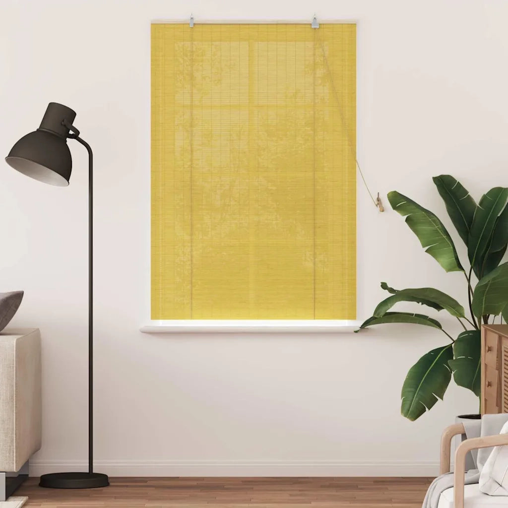 vidaXL Tende e Tapparelle per Finestre con tende Giallo Bambù