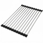 Scolapiatti Arrotolabile Per Lavello Rea P12298 Black