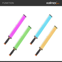 Rainbow Tubo LED fotografia RGB, barra luminosa da 18 W, luce da studio fotografico dimmerabile e bicolore, controllo tramite app