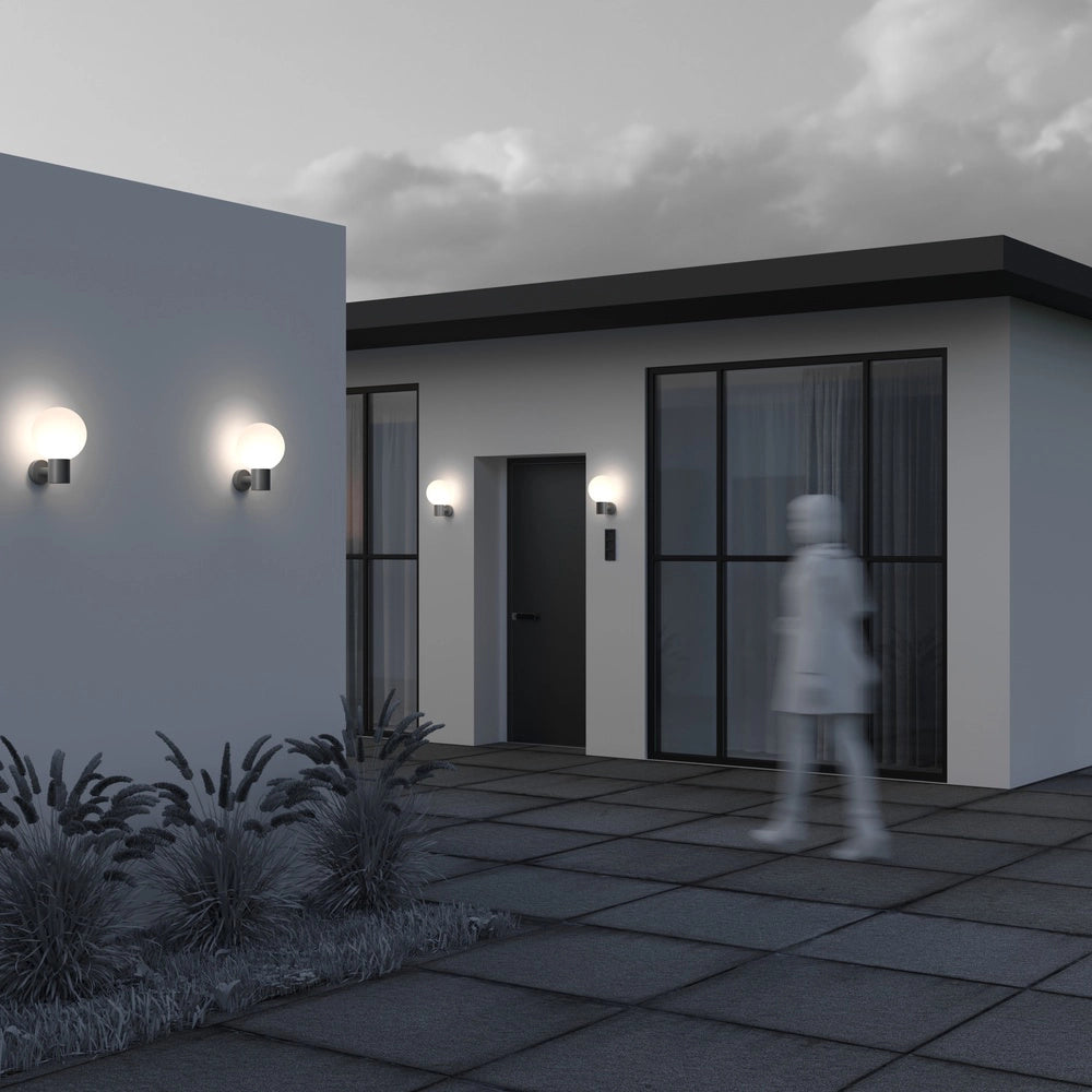 Maytoni Lampada da Parete Moderna Bold 1 luce E27 IP54 grigio alluminio