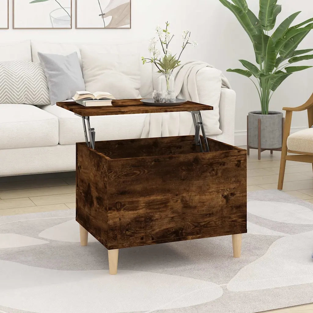 Tavolino da salotto | Tavolino da caff¨¨ | Tavolino da Soggiorno Rovere Fumo 60x44,5x45 cm Legno Multistrato
