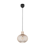 Lampada a sospensione sfera filo Ø33 sabbia E27 Trio Gila
