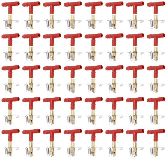 Accessori per l'acqua - Drinknippel automatico - Bebbero per coniglio - Spillatore d'acqua - Accessori per l'acqua - 20 pezzi - Plastica/Rame/Ferro