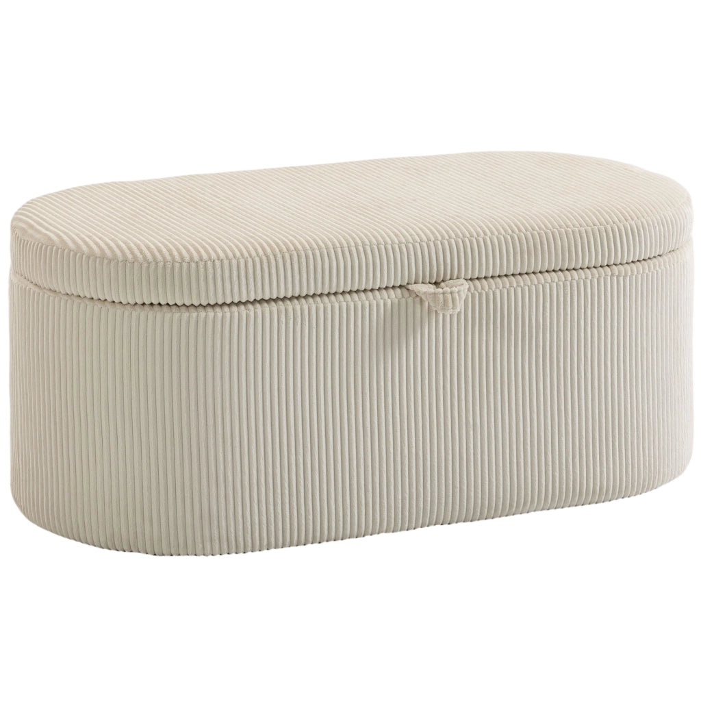 Pouf con contenitore ¨C zephmum ¨C beige 105x51x49 cm