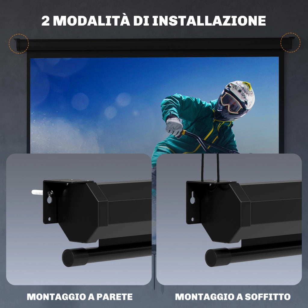 Telo per proiettore 84 pollici ¨C Xylo ¨C Formato 4:3, angolo 160¡ã, nero