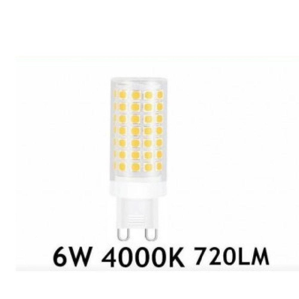 Trade Shop - Lampadina Led G9 6 Watt 720lm Luce Calda 3000k Naturale 4000k Fredda 6500k -