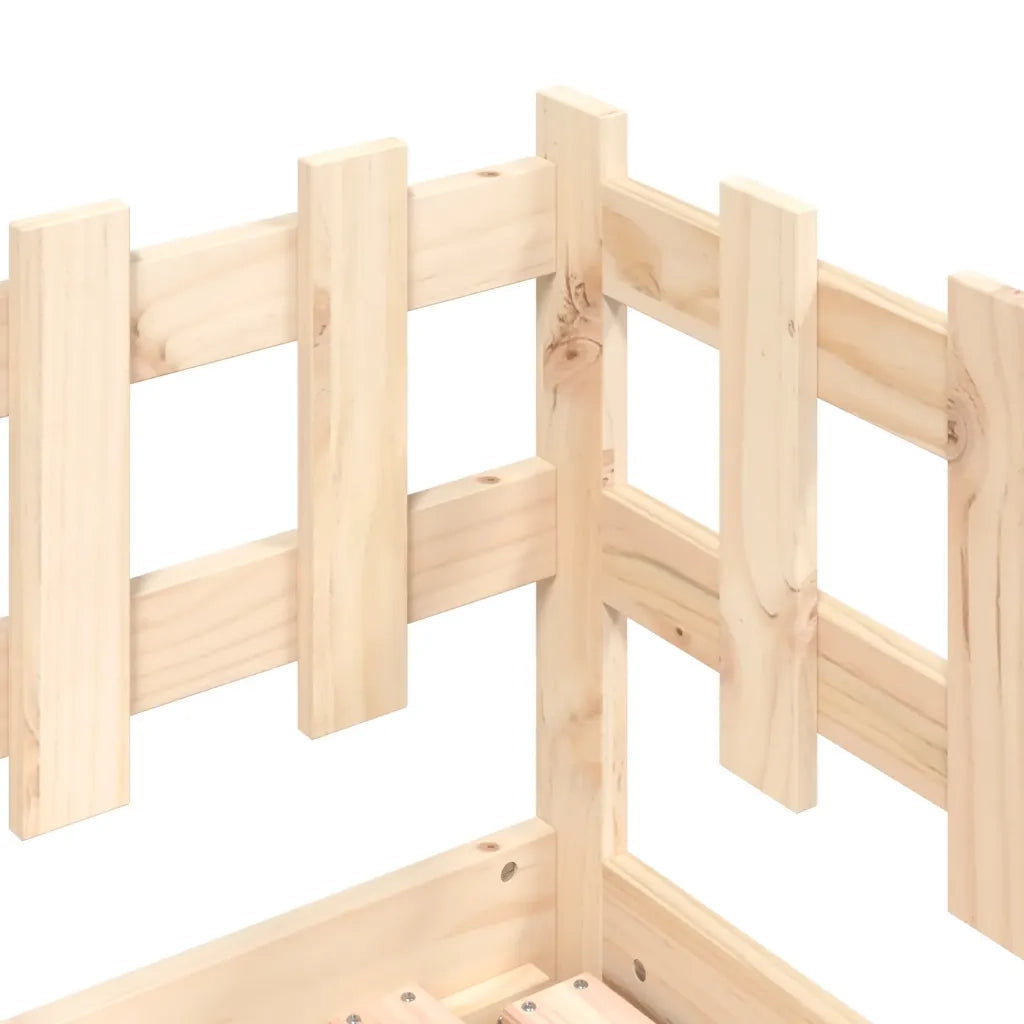 Dormeuse Estraibile 2x(80x200) cm in Legno Massello di Pino 840385