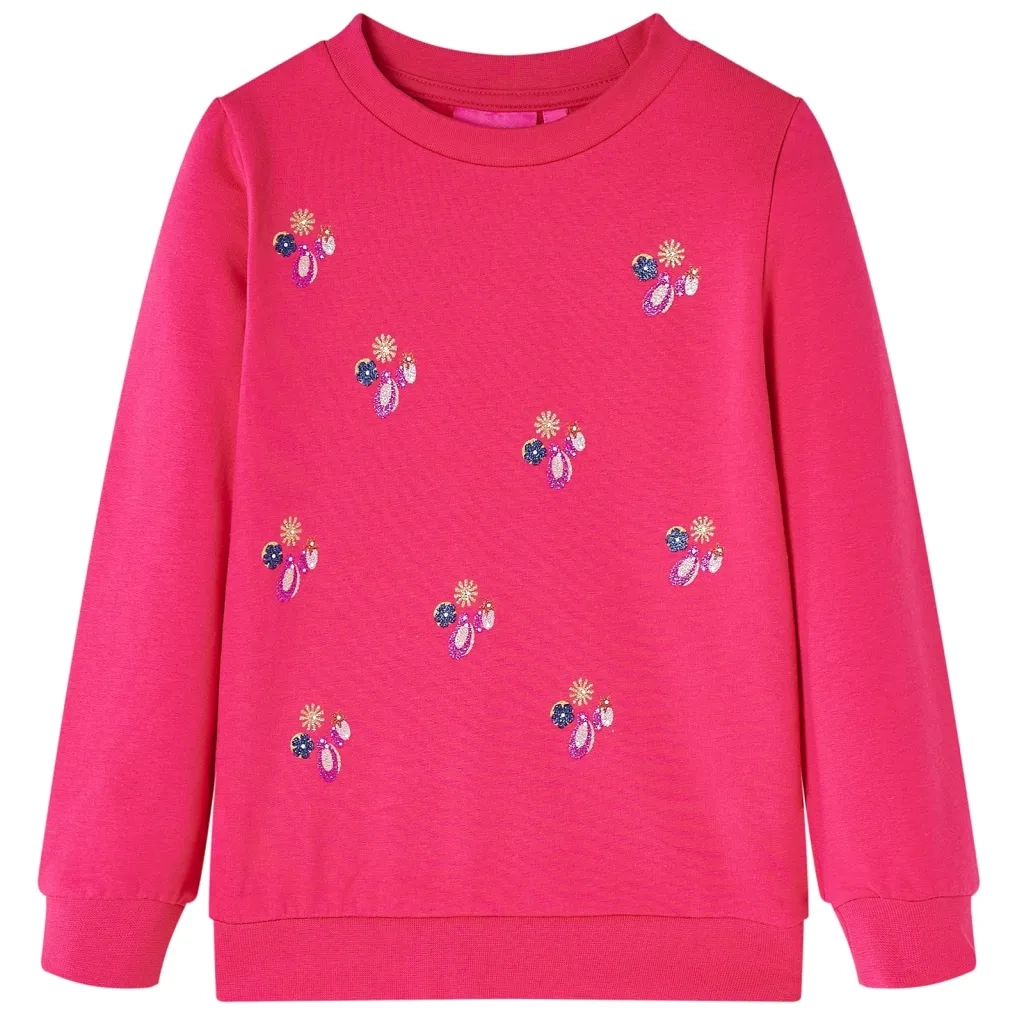 Felpa da Bambina Fucsia 116cod mxl 132606